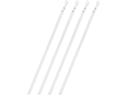 Conjunto De 4 Varões De Cortina Em Acrílico, Varões De Substituição Para Persianas Verticais, Acessórios Funcionais Para Casa.