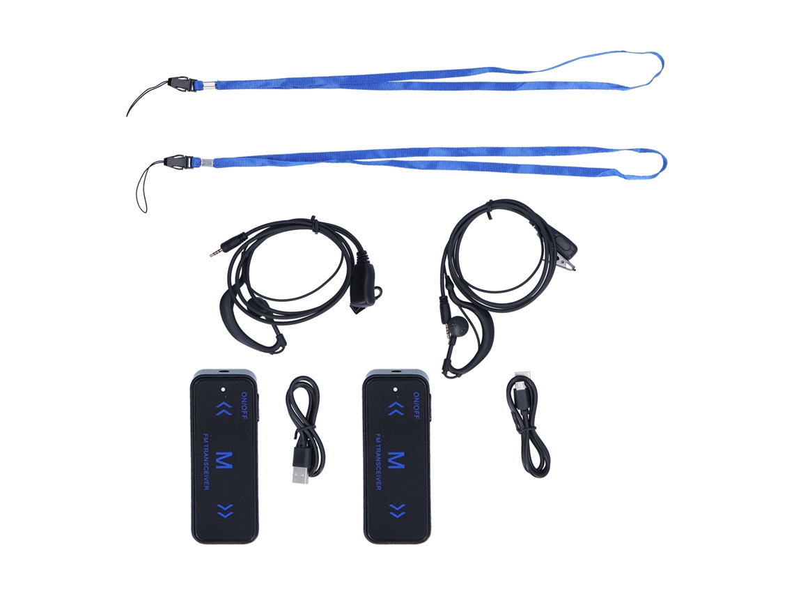 Rádio Walkie talkie LAXISCREED Fino com Fones Hotel Salão