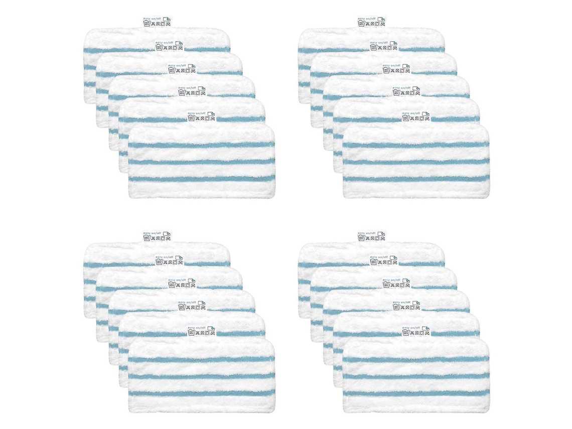 Pacote Com 20 Almofadas De Microfibra Laváveis Para Capa De Substituição De Esfregona A Vapor Blackdecker, Compatível Com Os Modelos Fsm1616 E_glo