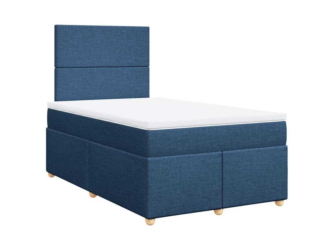 Box Spring Bed, Box Spring Beds Vidaxl Azul Tecido (120 X 190 Cm)