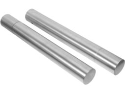 Conjunto de 2 Elegantes Tubos Armazenamento Stobaza em Aço Inoxidável Prateado, Resistentes e Resistentes, Ide