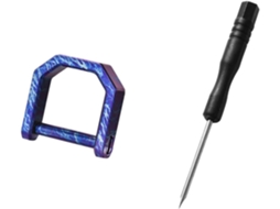 Chaveiro Multifuncional Tipo D com Fivela, Mini Chaveiro de Liga de Titânio para Carro, Multiferramentas, para Atividades Ao Ar Livre. SFUSHOS