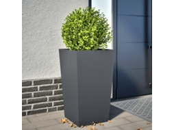 Vidaxl Vaso/floreira De Jardim 45x45x75 Cm Aço Antracite