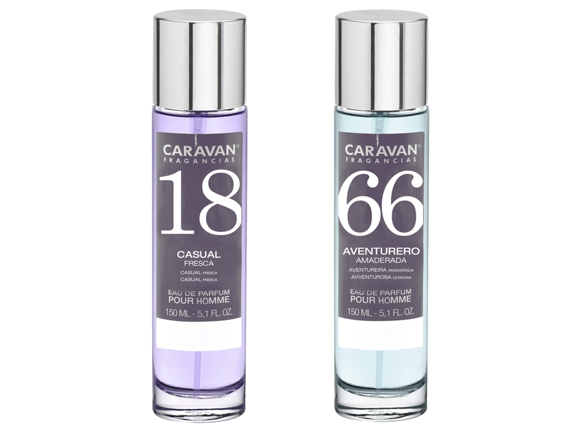 Conjunto de 2 Perfumes para Homem Nº66 e Nº18 CARAVAN