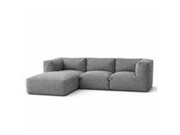 Praiano Conjunto De Jardim Modular Para 4 Lugares Cinzento Em Tecido Repelente À Água