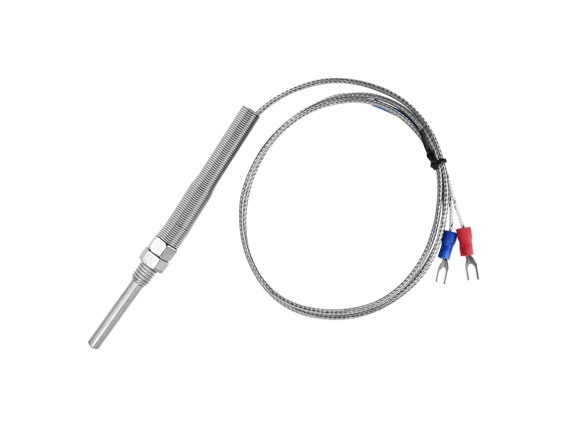 Sensor de Temperatura Termopar Tipo K 1m 0-400℃ YURU Rosca M8