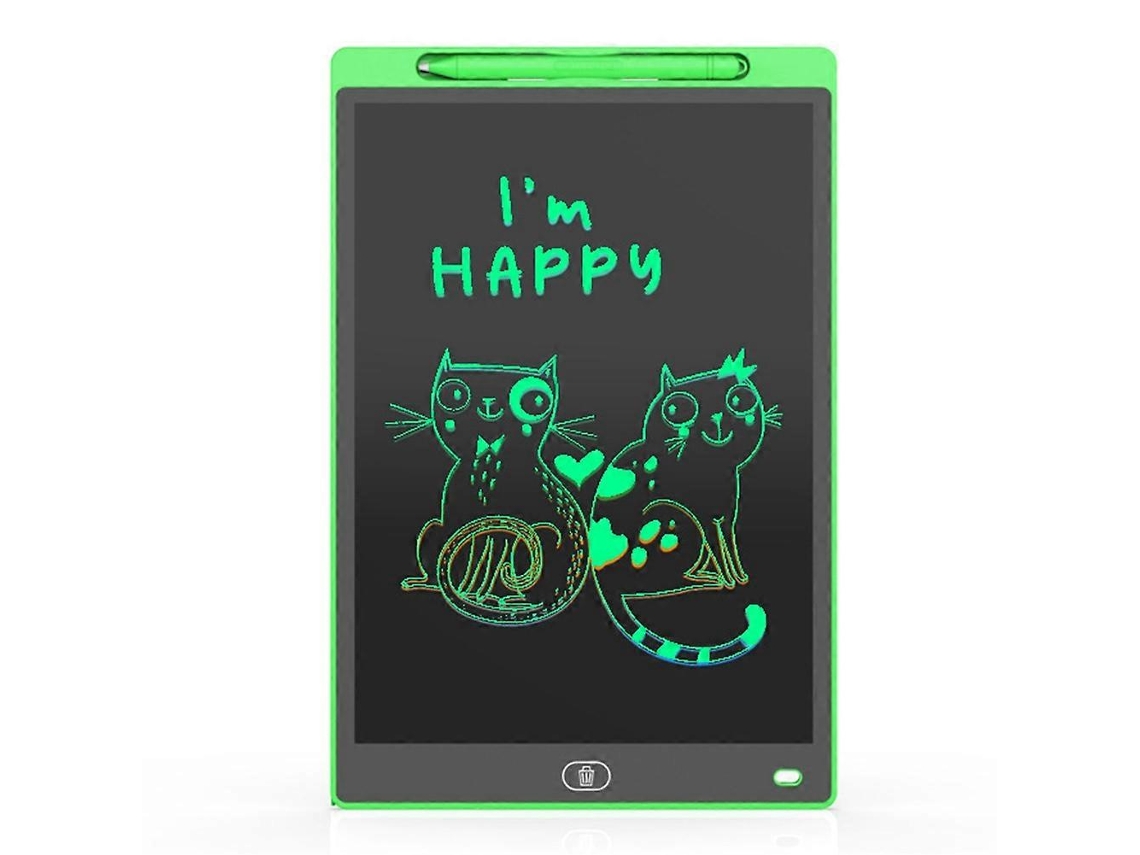Prancheta LCD de 12 polegadas, ideal para brinquedos infantis, pintura, bloco de escrita eletrônico, para crianças C Slowmoose (monocromático)