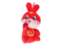 Primerox brinquedo de Pelúcia de Coelho Fofo Ano Novo Presente Decoração Casa 7.9 Polegadas