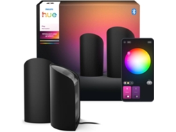 Pack de 2 Candeeiro de Mesa PHILIPS Hue Play Wall Washer Preto EU/UK