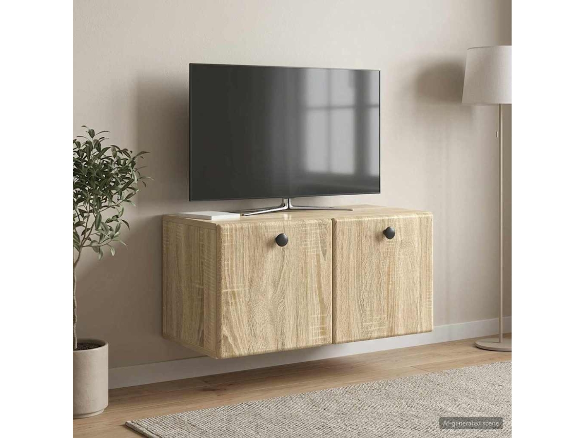 Vidaxl Gabinete De Tv De Parede 59,5 X 31 X 30 Cm Carvalho Sonoma