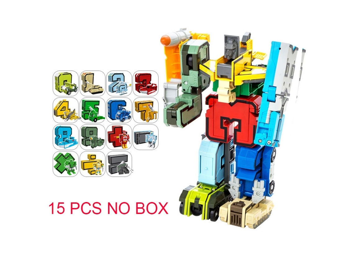 Modelo De Carro Robô Transformador Gudi Brinquedo Educativo De Ação Com Alfabeto E Matemática Para Crianças Aquaforge