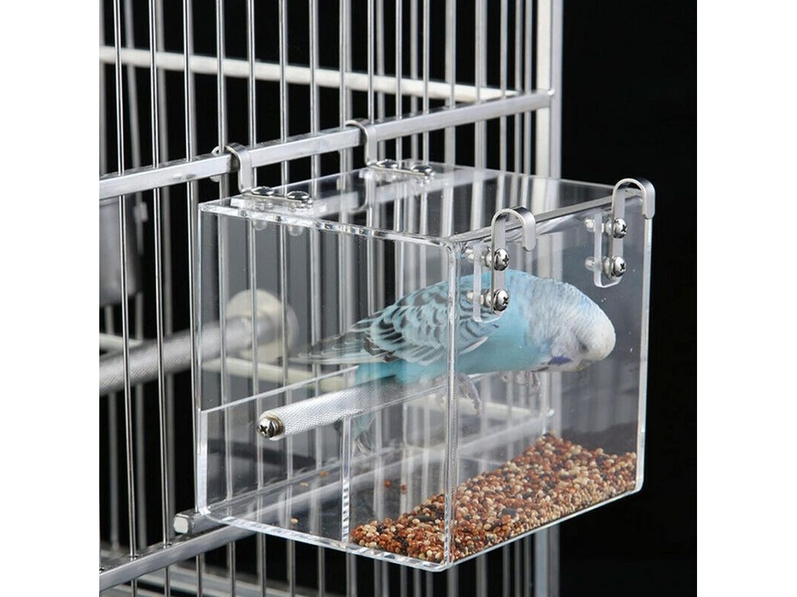 Comedero Automático Para Aves Sin Desorden, Contenedor De Semillas, Alimento, Jaula, Mascota