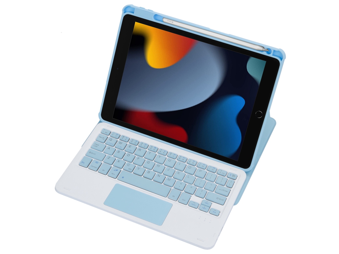 Capa de Teclado Bluetooth para iPad Mini 2 com Ranhura para Caneta XIAOMOYU