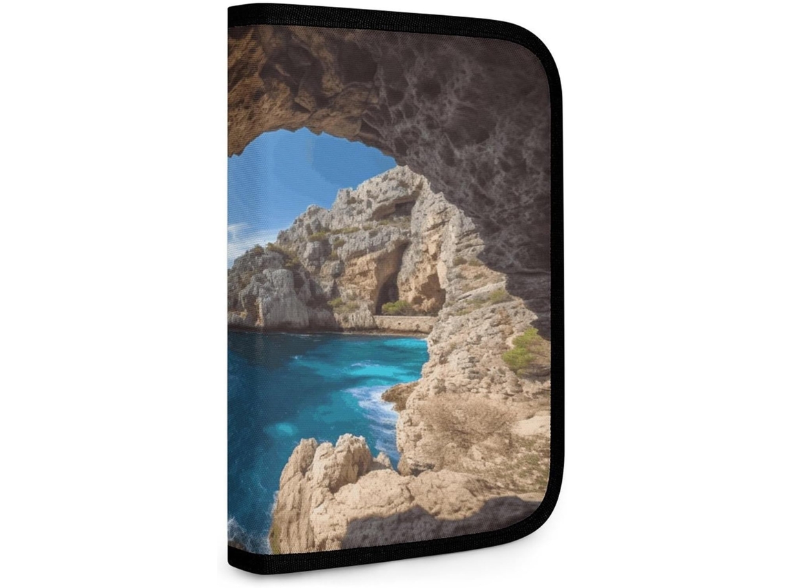 Arco Em Maiorca, Espanha Bolsa Dupla para Ferramentas Pequenas, Bolsa de Armazenamento Multiuso com Zíper, Bolsa Organizadora
