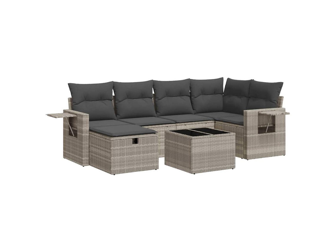 Garden Sofa Set, Garden Sofa Sets Vidaxl Cinzeto Rattan / Vime (n/a)