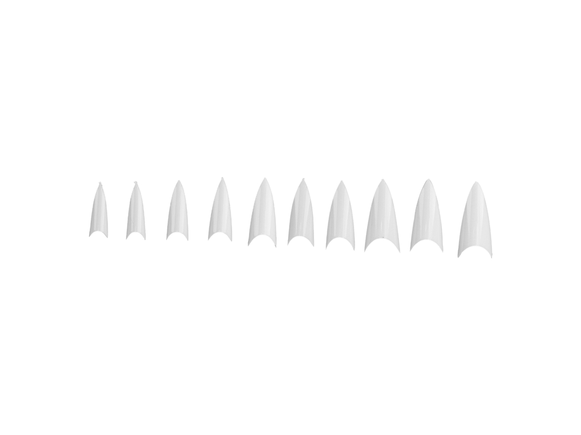 10pcs Pontas De Unhas Falsas De Forma Pontuda Meia Capa Unhas Artificiais Para Manicure 02