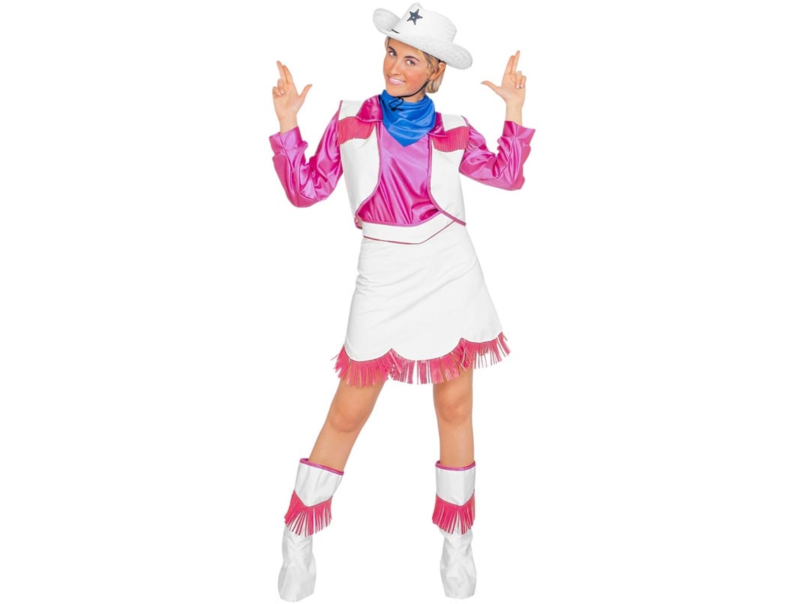 Fato de Cowgirl Rodeo Rosa para Mulher