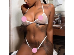Lingerie Sexy Transparente Feminina Conjunto de Sutiã e Calcinha G string Noturno Encantador Branco