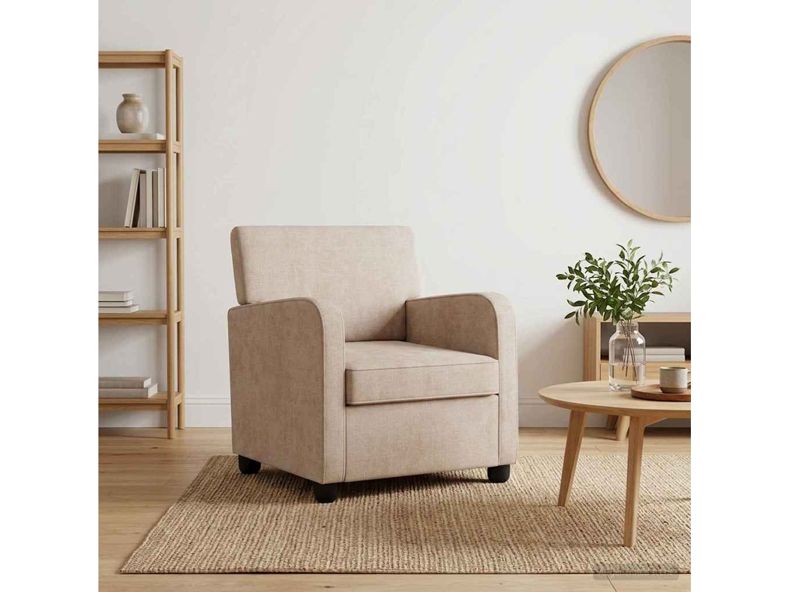 Vidaxl Poltrona Bege Chenille
