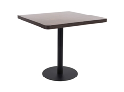 Vidaxl Mesa Bistrô 80x80 Cm Mdf Castanho-escuro