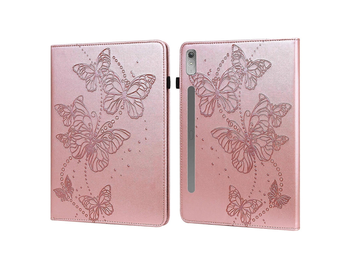Capa de couro com estampa de borboleta em relevo para Lenovo Pad Pro 2022 11,2 polegadas / Tab P11 Pro 2ª geração (Webake)