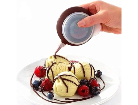 Saco de confeitar de silicone profissional Decomax - Caneta para decoração de pastelaria com manteiga e assar macaron pote com 4 bicos ANRAN