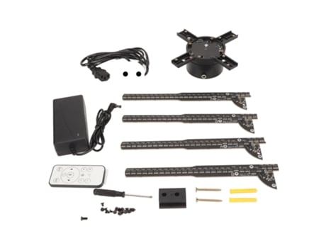 Máquina De Publicidade Holográfica 3d 2000x1152 Resolução 576 Leds 4 Folhas Ventoinha Suporte App Computador 100 240v Xyvona