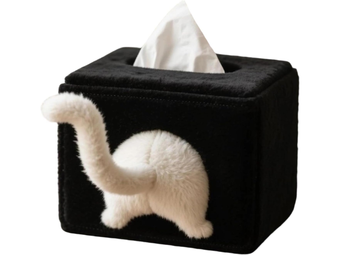 Porta-lenços Divertido, Dispensador De Bumbum De Gato, Porta-guardanapos Com Design Decorativo.