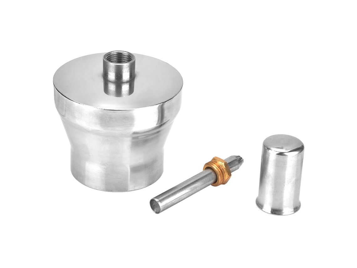 Lâmpada De Álcool De Aço Inoxidável De 450ml Com Porca E Mecha Para Laboratório Químico E Odontológico