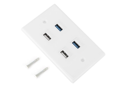 Painel De Informação Usb Laxiscreed Com 2 Portas Usb 2.0 E 2 Usb 3.0 Para Fácil Conectividade