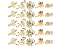 Ciieeo 30-tachinhas De Metal Dourado, Design Criativo De Verão Para Escritório E Casa, Multifuncionais E Delicadas Com