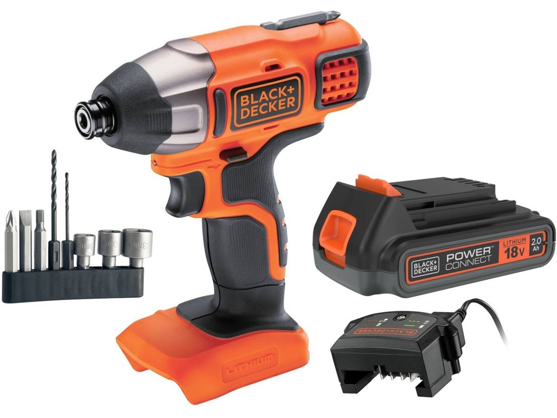 Aparafusadora de Impacto BLACK+DECKER BDCIM18D1A-QW (18V 2AH)