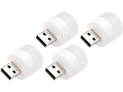 Conjunto De 4 Luminárias Noturnas Portáteis Usb Para Quarto, Luminária