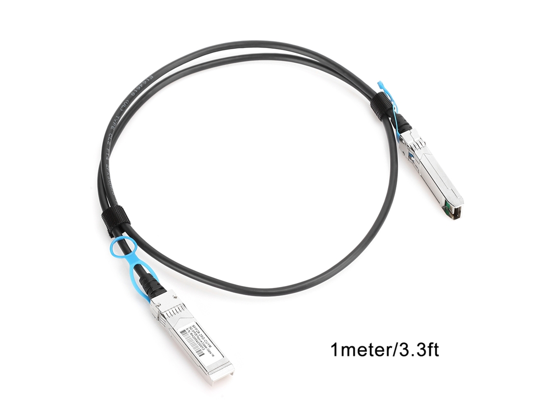 Cabo DAC 25G SFP a SFP de 1m, cobre, alta velocidade, compatível com Big Data e Huawei | S/MARCA