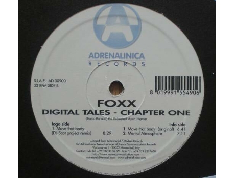 Vinil Digital Tales - Chapter One Adrenalinica Records