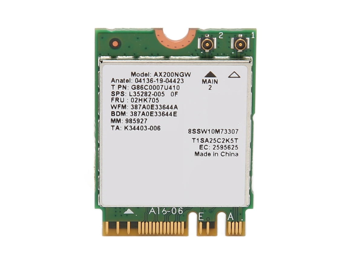 2026zentro-placa De Rede Wifi 6 Intel Ax200ngw 802.11ax Bluetooth 5.2 Adaptador M.2 Para Laptop