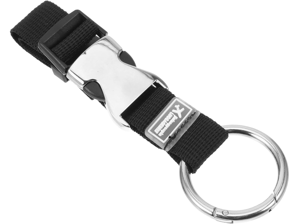 Cinta De Bagagem Sherchpry Em Aço Inoxidável Com Fivela, Reutilizável, Preta, Identificação Em Viagens, Resistente