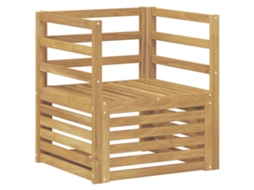 Maison Exclusive - Conjunto De Sofás Para Exterior Madeira Sólida De Acácia Branco