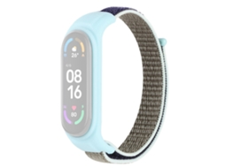 Bracelete Silicone Ajustável Anti-Perda para Xiaomi Mi Band 3/Band 4/Band 5/Band 6/Band 7 Marrom/Cinza/Azul