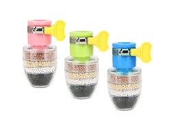 Filtro De Água Para Grifo Mini 3 Piezas 6 Camadas Carvão Ativado Purificador De Água Para Cozinha E Banheiro