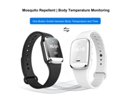 Pulseira Ultrassônica Laxiscreed Para Repelir Mosquitos E Monitorizar A Temperatura Corporal