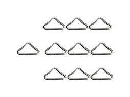 Anel Triangular De Aço Inoxidável Para Trampolim, Anel V, Fivela, Acessório De Salto, 10 Peças