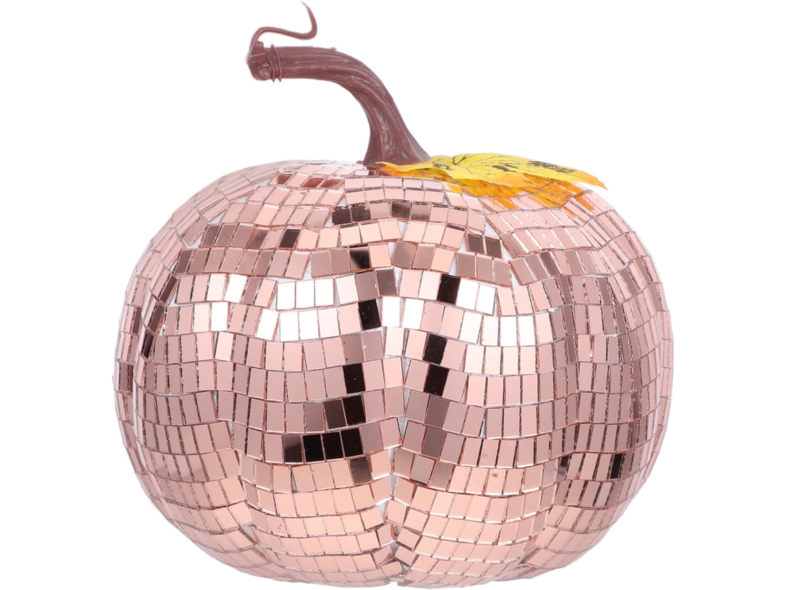 Decoração De Abóbora Disco Com Superfície Espelhada, Enfeite Pendurado Para Festas E Casa, Estátua A Gokoco