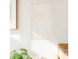 Vidaxl Suporte De Parede Em Macramé 40x80 Cm Algodão