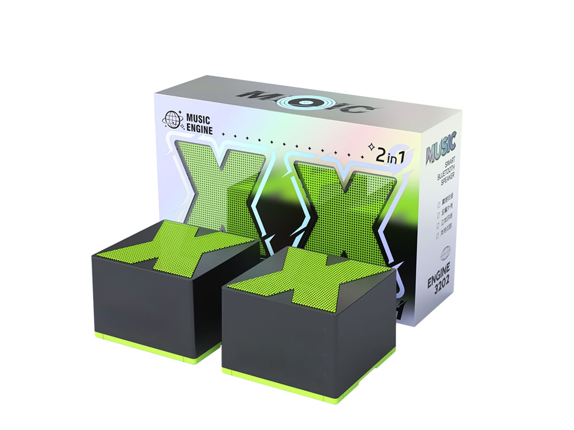 Mdug Hificaixa De Som Surround Com Subwoofer Portátil Mini Metal Twscaixa De Som Bluetooth Com Microfone