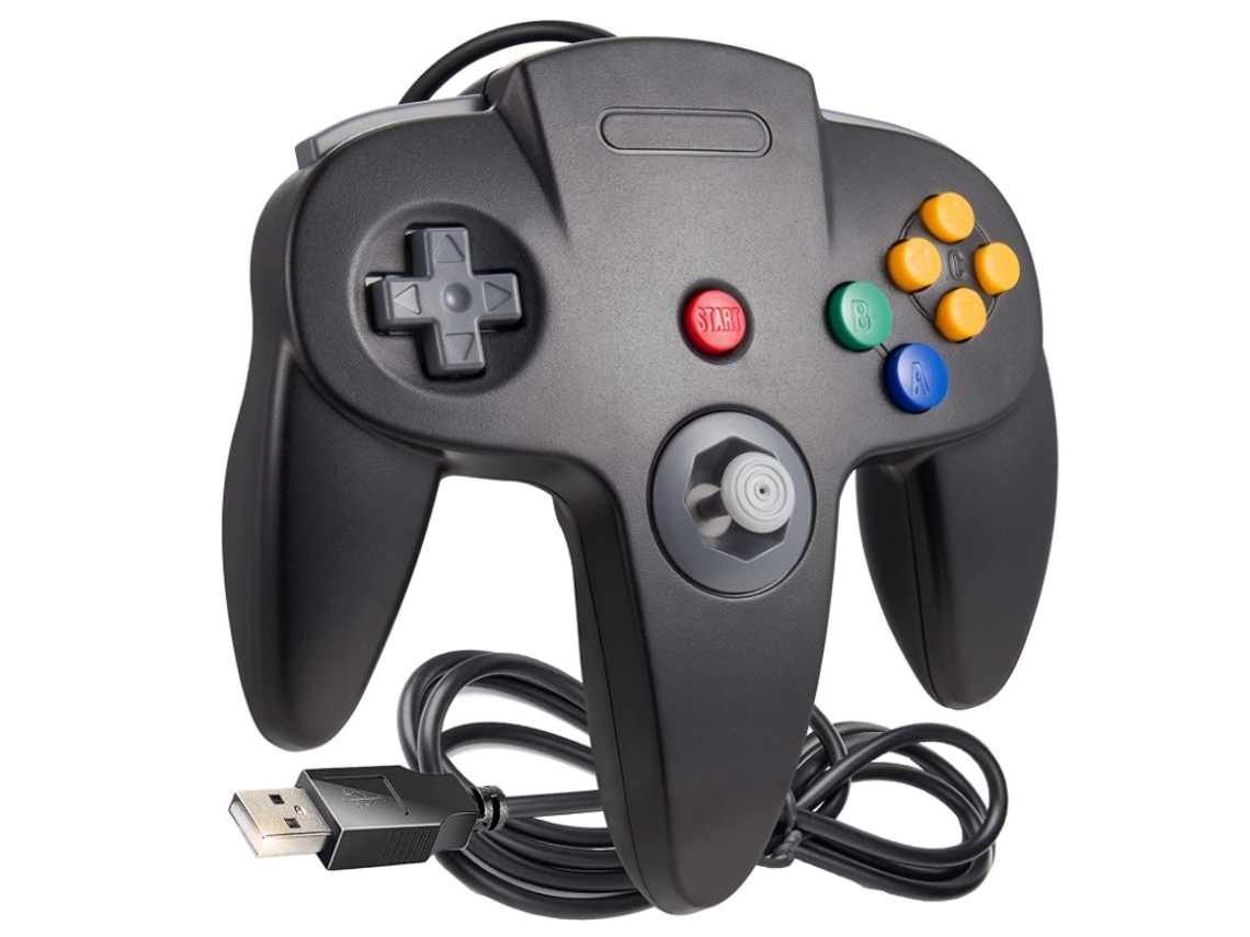 Gamepad Pc Usb com Fio Gamepad Usb com Fio Gamepad para Windows Pc Mac Linux Genesis Raspberry Pi Retropie Emulator Branco