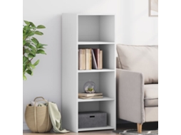 Vidaxl Armário Alto 45x41x124 Cm Derivados De Madeira Branco