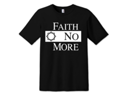 Faith no More Classic Logo Black T shirt ROCKINSTONE Unisex Adults Best Sellers Size:m