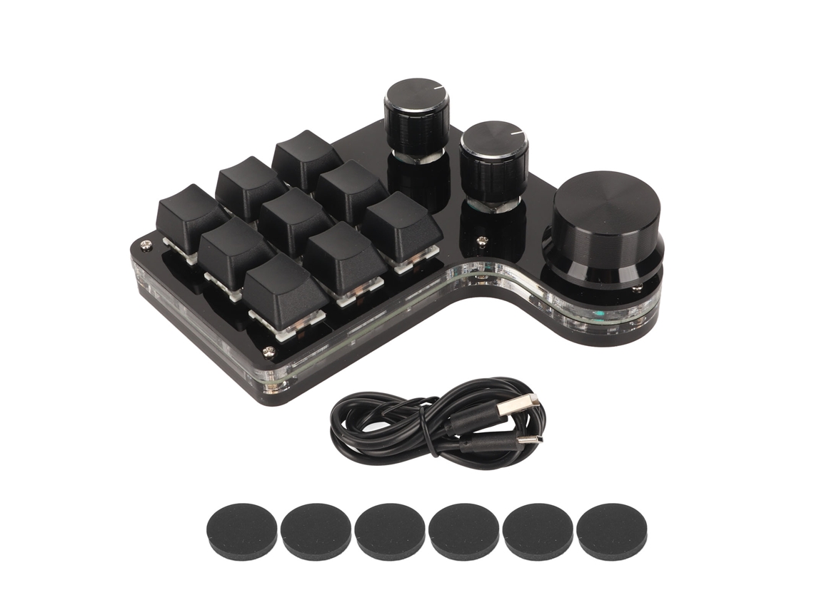 Teclado 9 Teclas LAXISCREED Programável Rgb Diy