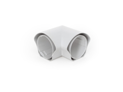 Conector Tipo L Para Armadura Hermética Led  Ip66 Conectável Flexilite Branco
